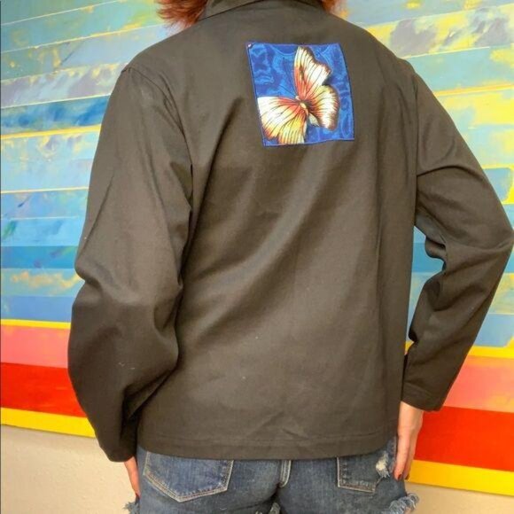 Funky Fabulous Ribbons & Patches Button Up Top - Picture 4 of 8